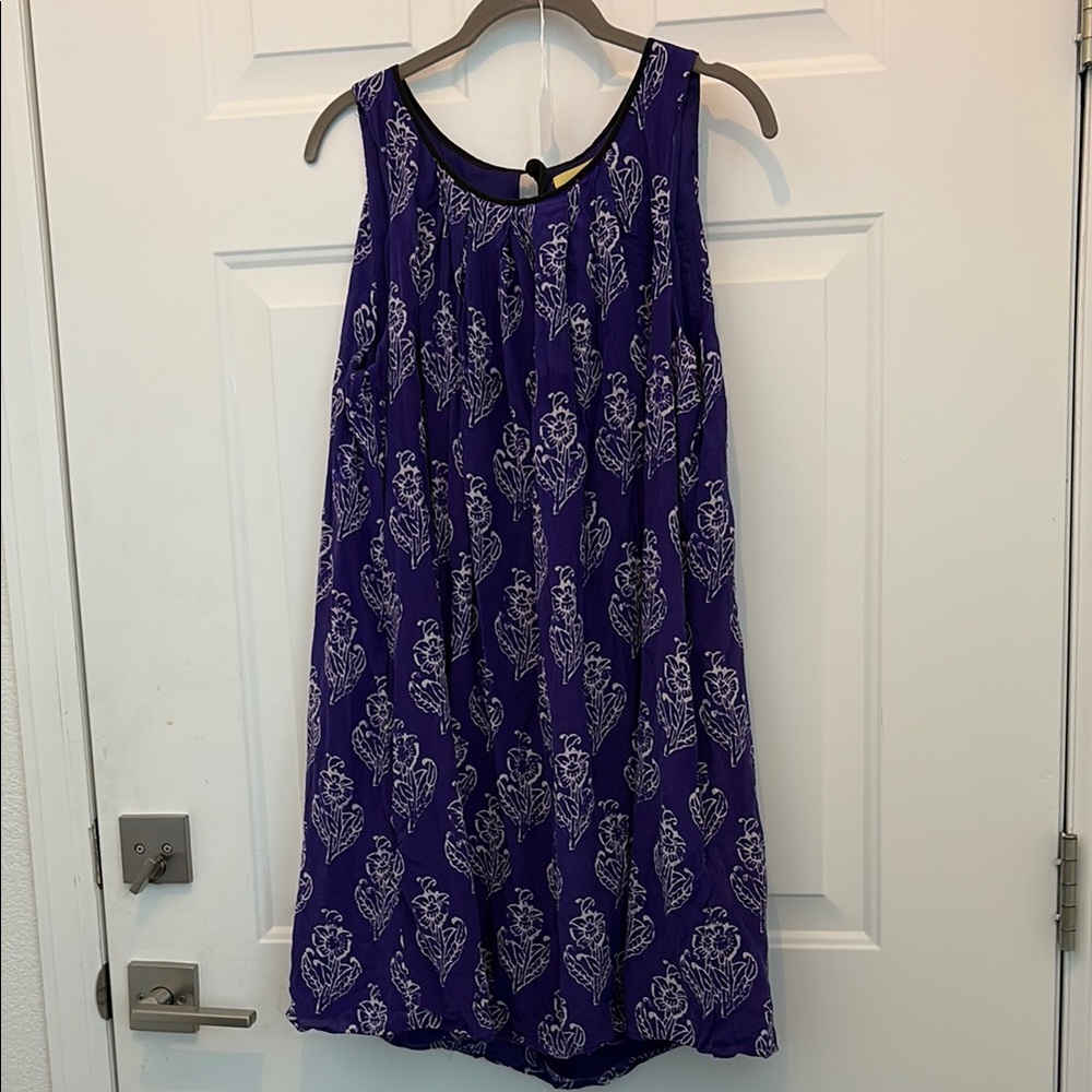 Mauve Purple Sundress Halter Sleeveless Casual